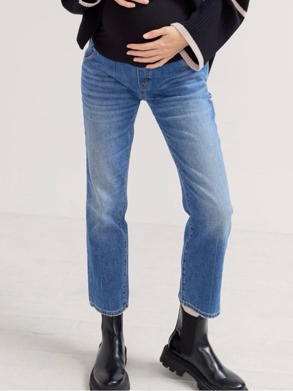 Hatch Maternity Over the Bump straight leg Jeans